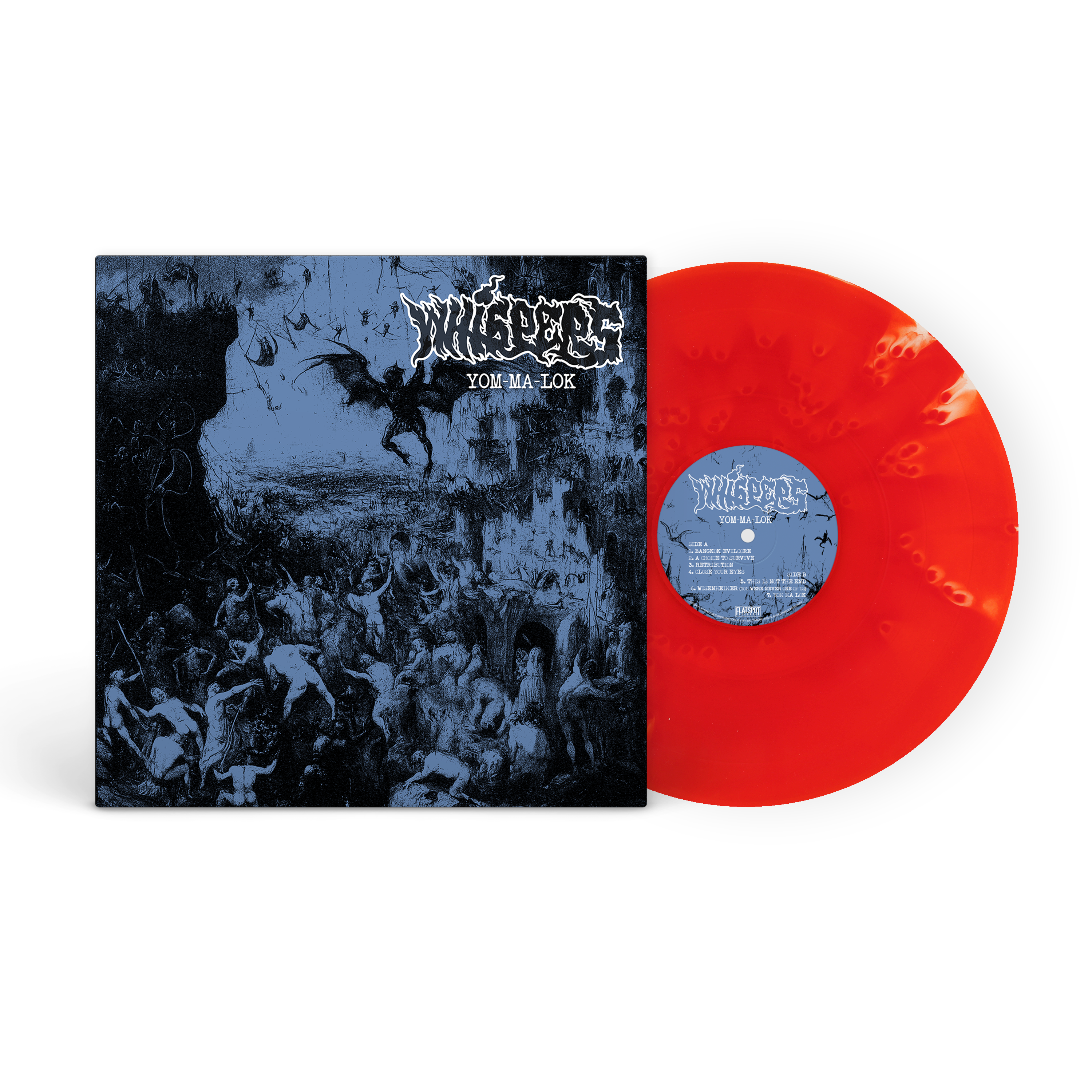 Whispers - Yom-Ma-Lok Cloudy Clear Ruby Red Vinyl – Flatspot Records