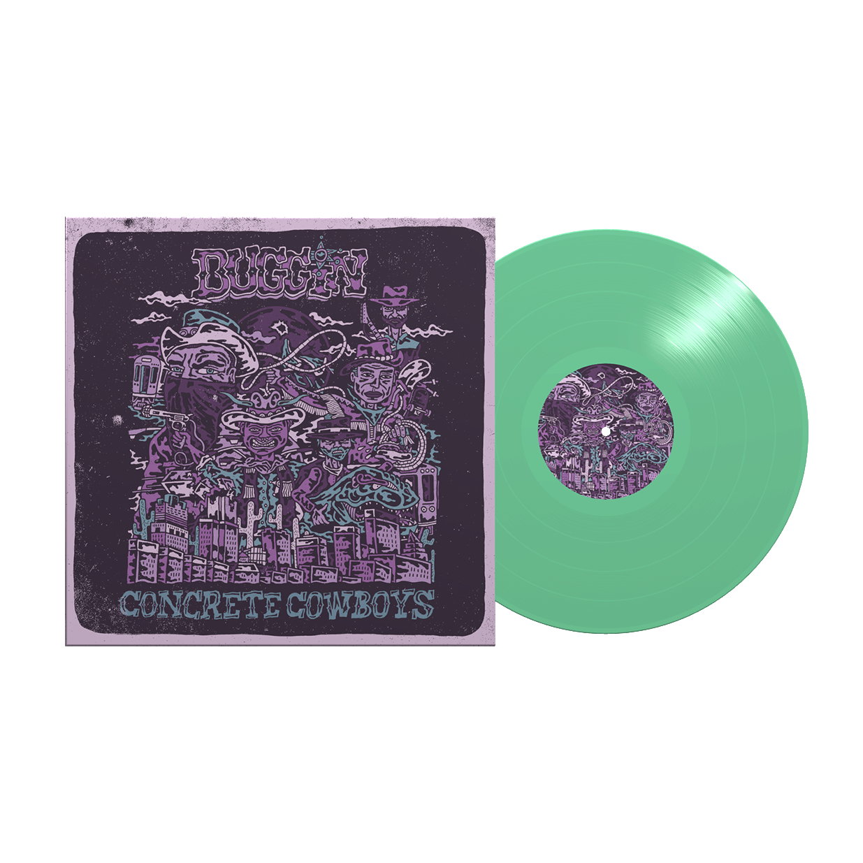 Buggin - Concrete Cowboys Opaque Mint Green Vinyl – Flatspot Records
