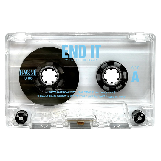 End It - Wrong Side of Heaven Cassette - Clear Shell w/ Sky Blue Ink