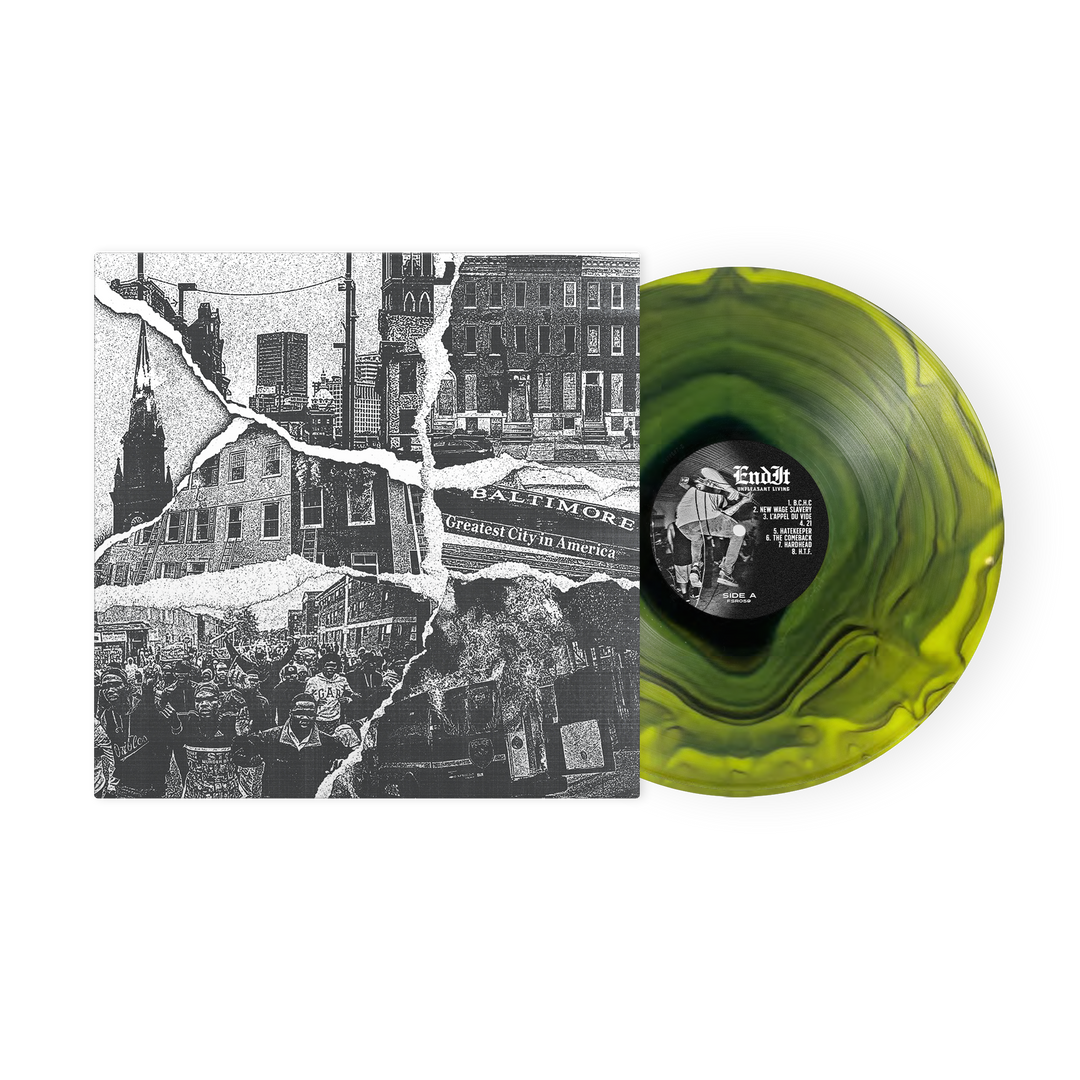 End It - Unpleasant Living Yellow/Blue/Black Ripple Vinyl