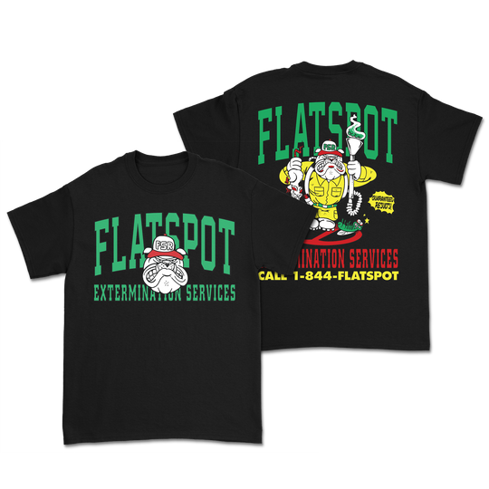 Flatspot Records - Extermination Dog Tee - Black