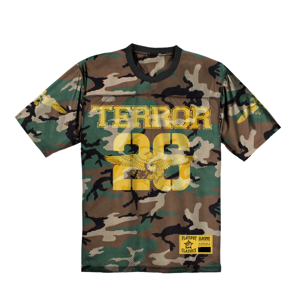 Terror - Camo Football Jersey – Flatspot Records