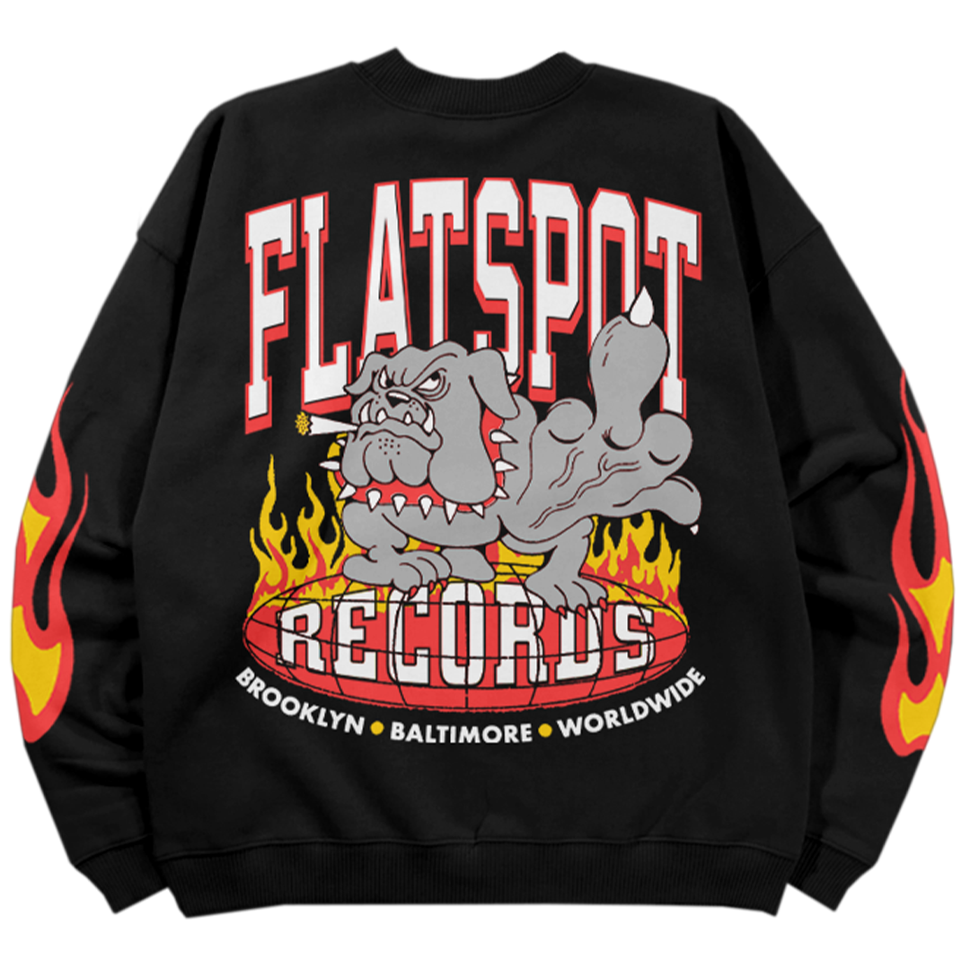 Flatspot Records - FTW Dog Crewneck