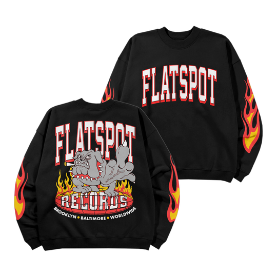 Flatspot Records - FTW Dog Crewneck