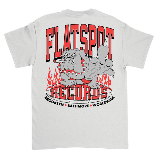Flatspot Records - F The World Dog White Tee