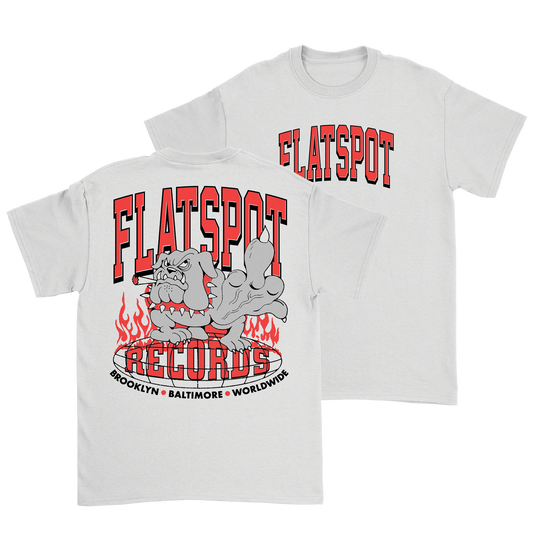 Flatspot Records - F The World Dog White Tee