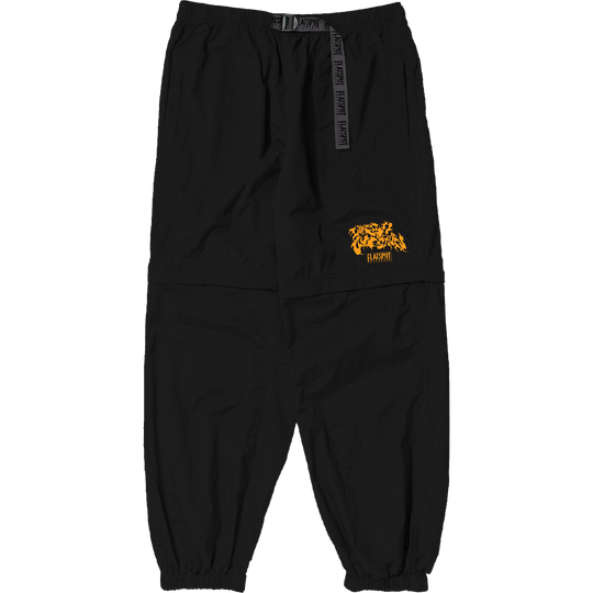 Life's Question - Embroidered Zip-Off Pants