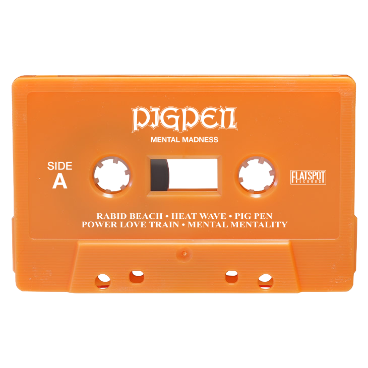 Pig Pen - Mental Madness Cassette - Sonic Orange w/ White Ink