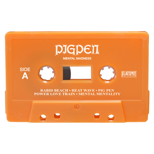 Pig Pen - Mental Madness Cassette - Sonic Orange w/ White Ink