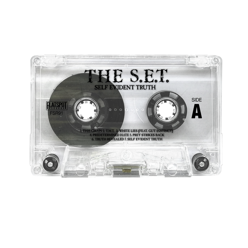 The S.E.T. - Self Evident Truth Cassette Clear w/Clear Liner w/Black Ink