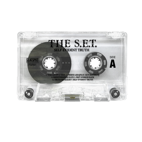 The S.E.T. - Self Evident Truth Cassette Clear w/Clear Liner w/Black Ink