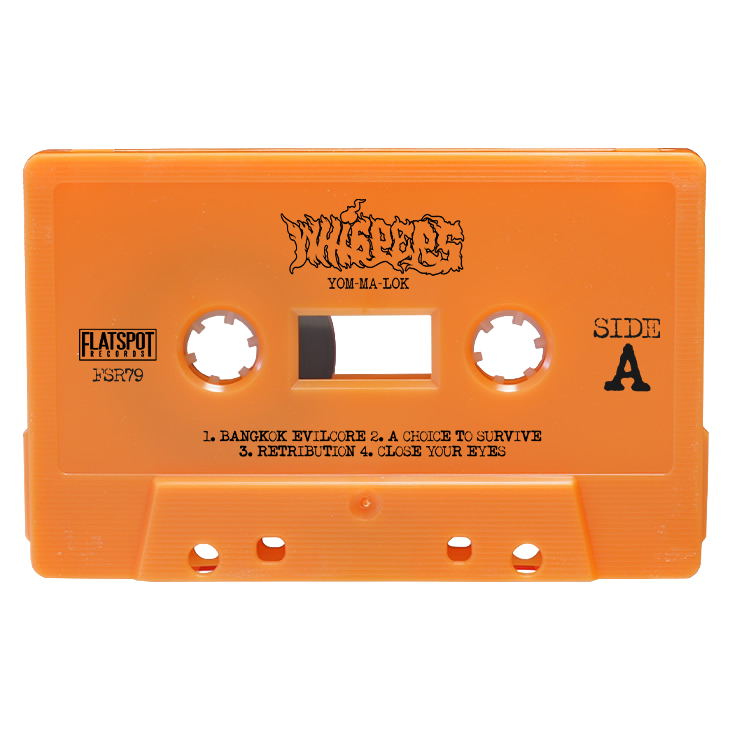 Whispers - Yom-Ma-Lok Cassette - Sonic Orange w/ White Ink