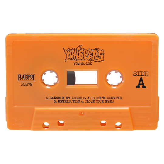 Whispers - Yom-Ma-Lok Cassette - Sonic Orange w/ White Ink