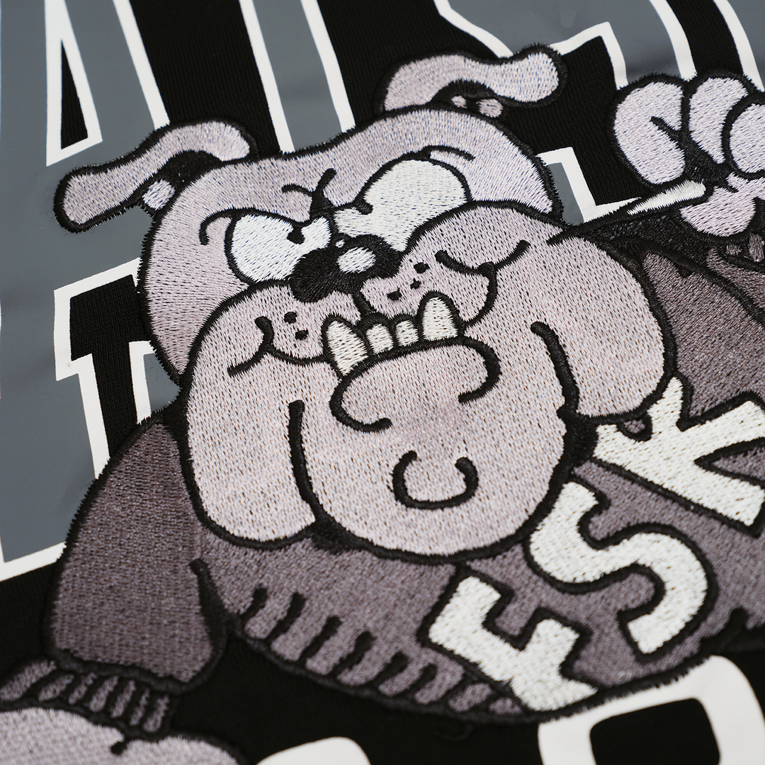 Flatspot Records - Embroidered Bulldog Crewneck